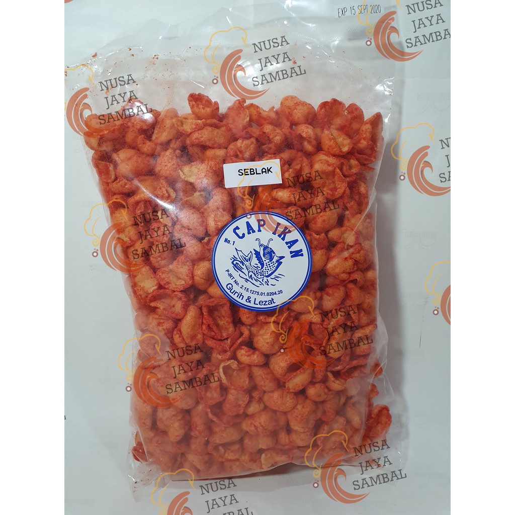 Jual Snack Seblak Cap ikan Kerupuk Pedas khas Medan 250 Gram | Shopee ...