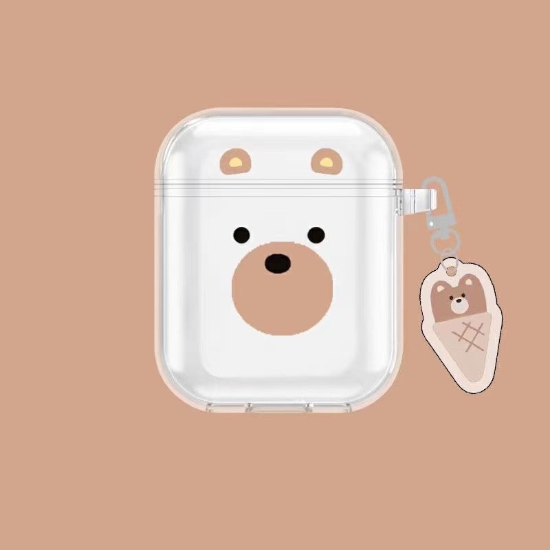 Jual Airpods Case 1 2 3 Pro 2 Soft Case Transparant Gambar Beruang Ice ...