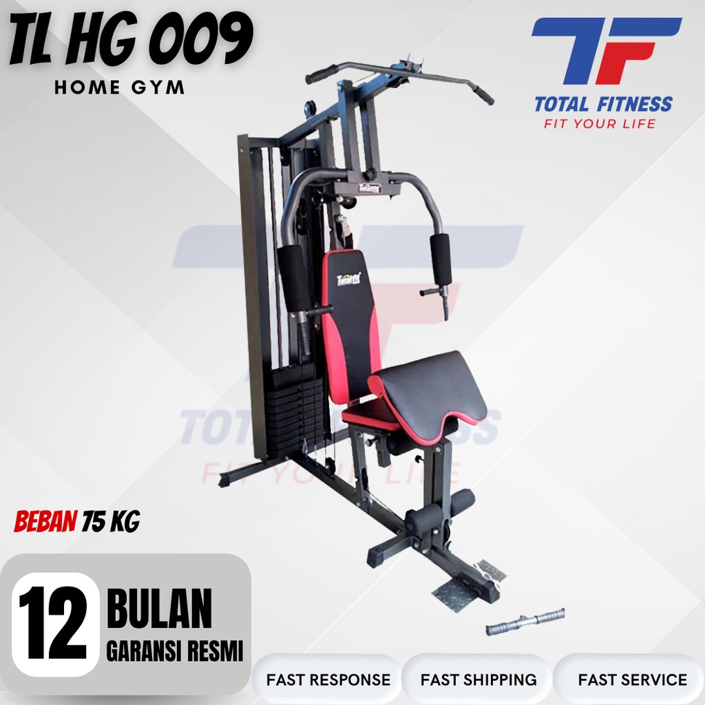 Jual Total Fitness Alat Angkat Beban Home Gym 1 Sisi Tl Hg 009 Beban 75