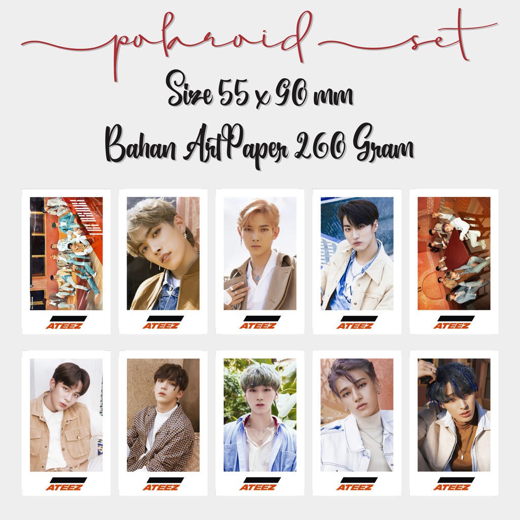 Jual Polaroid Kpop Photocard Card Foto Kpop Ateez Treasure Ep 1