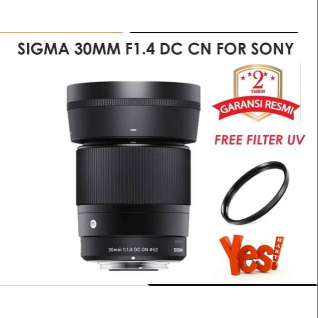 Jual Lensa Sigma 30mm F1.4 DC DN for Sony E Mount | Shopee Indonesia