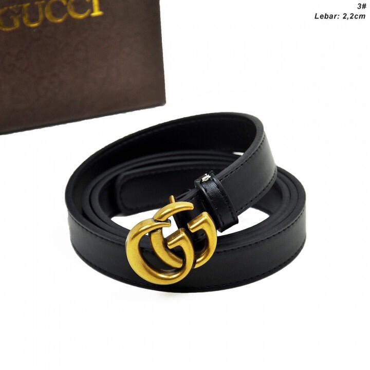 Tali Pinggang GUCCI GG VINTAGE 14 ZXC 30 batam impor tali pinggang ikat sabuk kulit reseller grosir