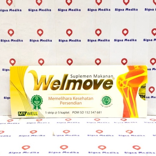 Jual Welmove Strip Isi 5 Kaplet Vitamin Sendi Shopee Indonesia 8859