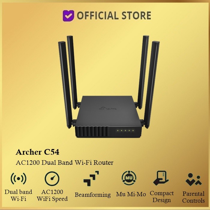 Jual TP-LINK Archer C54 AC1200 Wireless Dual Band Wi-Fi Router | Shopee ...