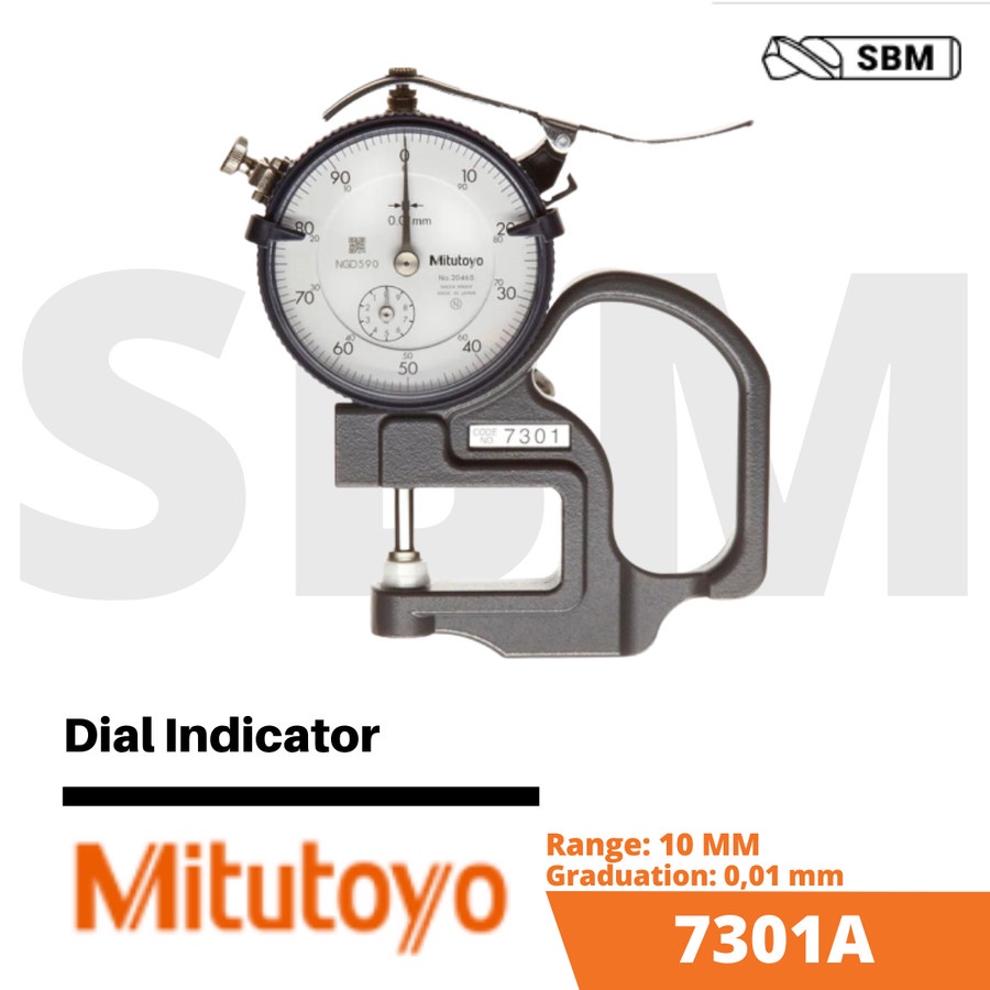 Jual MITUTOYO DIAL THICKNESS GAGE GAUGE 7301A / ALAT UKUR KETEBALAN