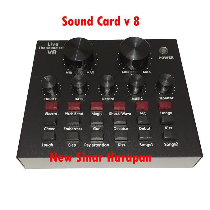 Jual Sound Card V Bluetooth Sound Card V Bluetooth Mixer Mini Shopee Indonesia