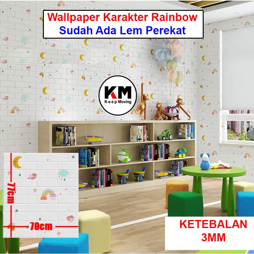 Jual KM Wallpaper Foam 3D Stiker