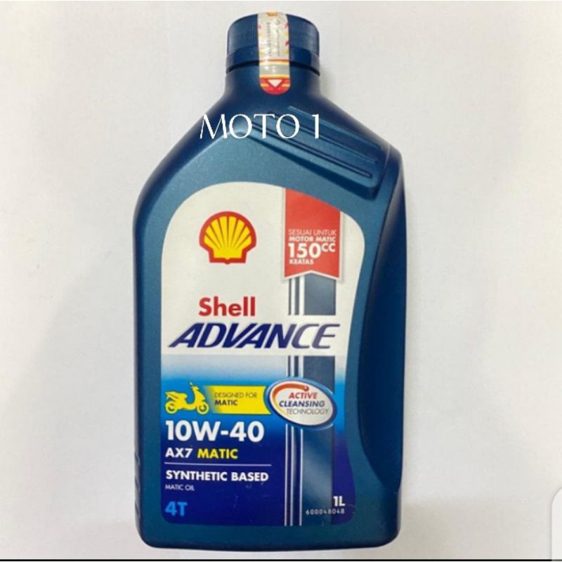Jual (Dijamin Asli) Oli Shell Advance AX7 Matic 10W40 1 Liter , Gulf ...