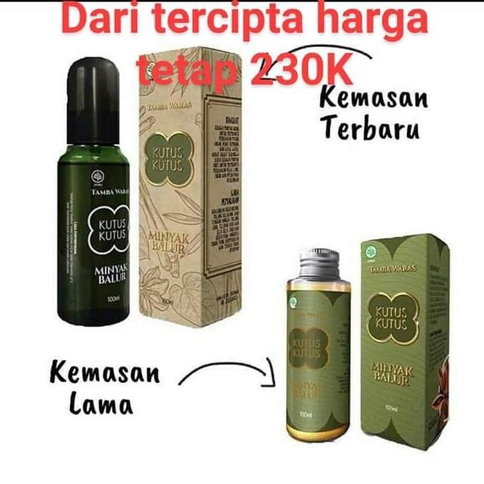 Jual New Packaging Minyak Kutus Kutus Minyak Balur Tamba Waras