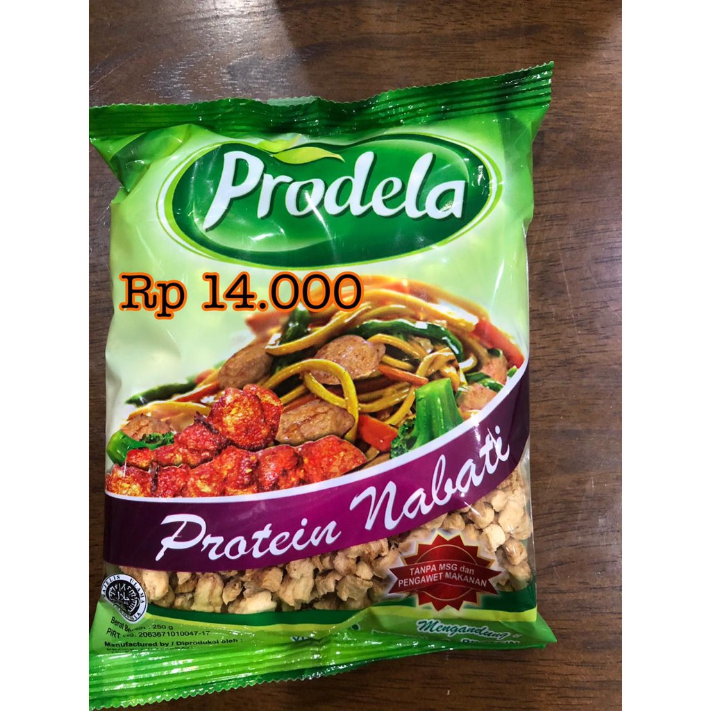 Jual Prodela Protein Nabati Vegetarian 250Gr | Shopee Indonesia