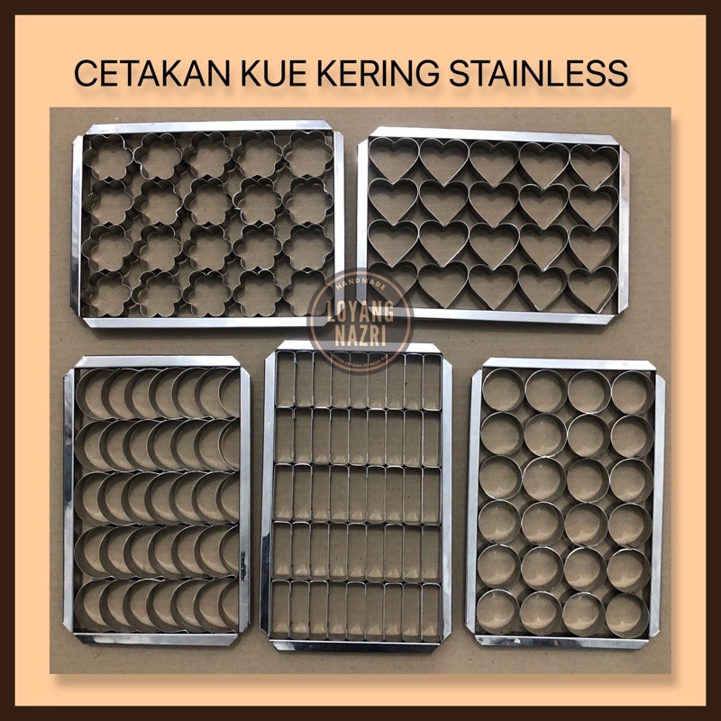 Jual cetakan kue kering / cetakan kue kastengel praktis Cookies cutter ...