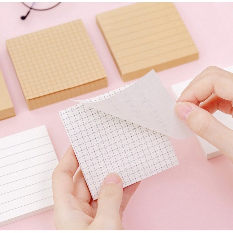 Jual Creative Convenience Note Blank Horizontal Note/Simple post-it ...