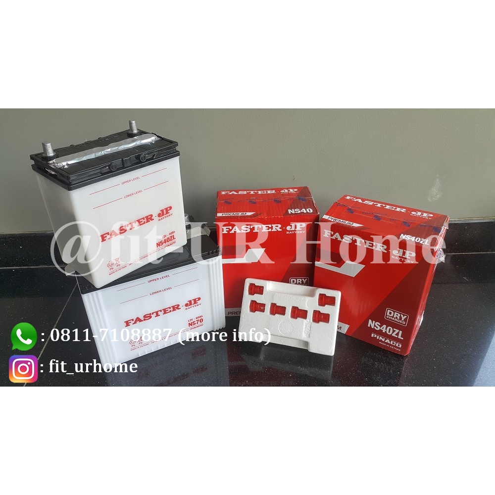 Jual Aki Mobil FASTER JP NS60 NS60L NS60LS Aki Basah | Shopee Indonesia