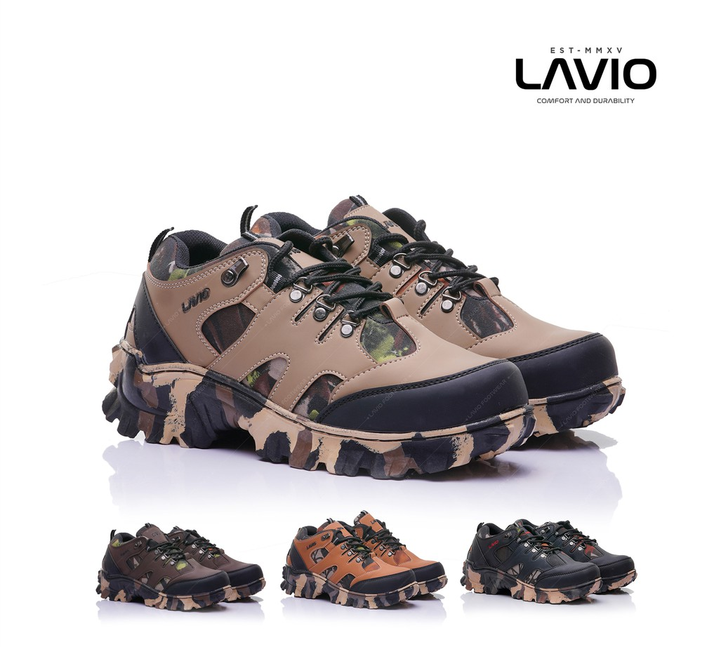 Jual Lavio Sepatu Pria Boots Safety Pendek Kerja Proyek Gunung Hiking ...
