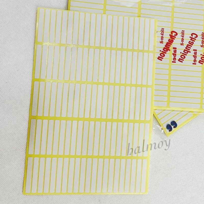 Jual STICKER LABEL / NAMA NO. 99 5 X 36 MM ( 7 LEMBAR ) | Shopee Indonesia