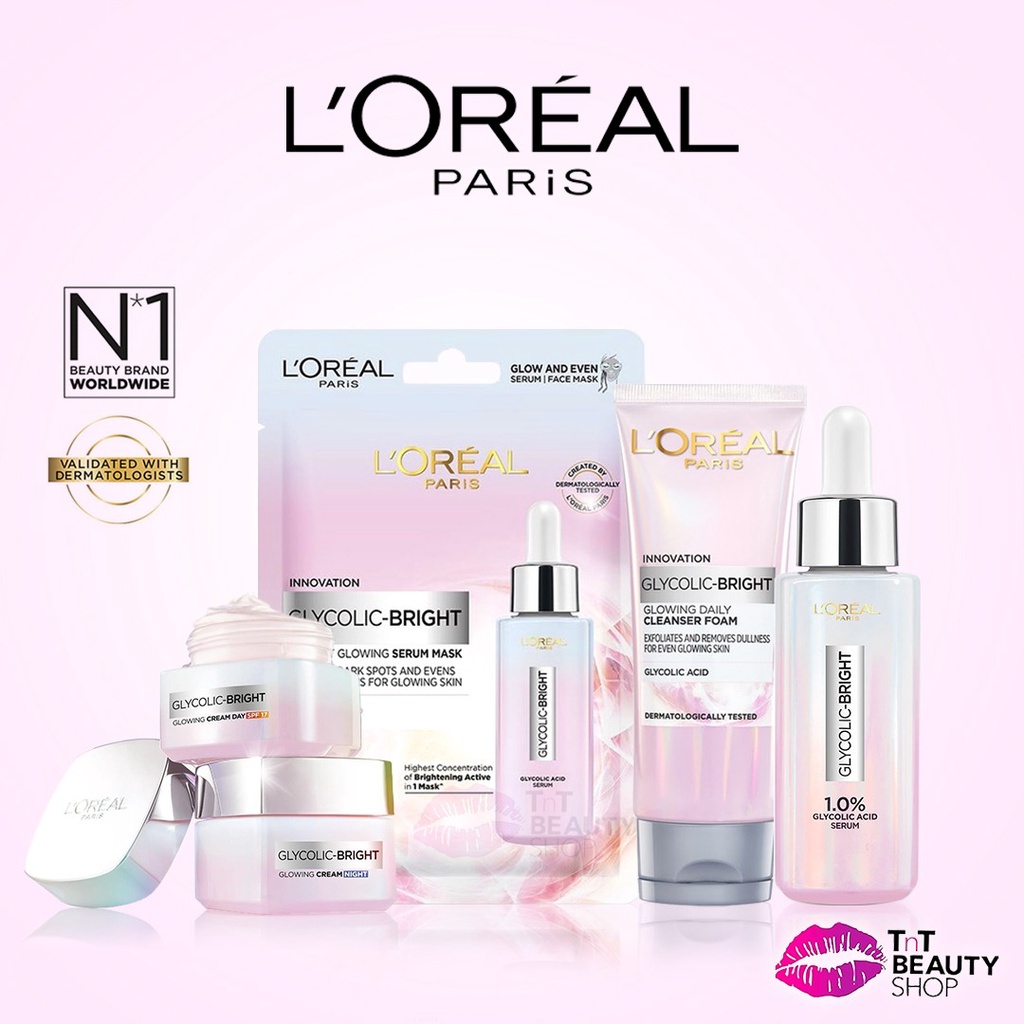Jual L'Oreal Paris Glycolic Bright Glowing SERIES Day Night Cream