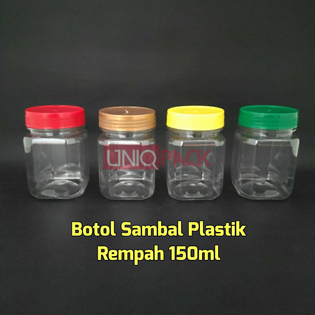 Jual [100 pcs] Botol Sambal Plastik Rempah 150ml | Shopee Indonesia