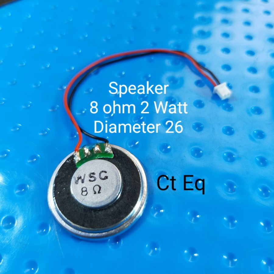 Jual Speaker 8 Ohm 2 Watt Diameter 26 Mm Tebal 5 Mm Ada Kabelnya ...