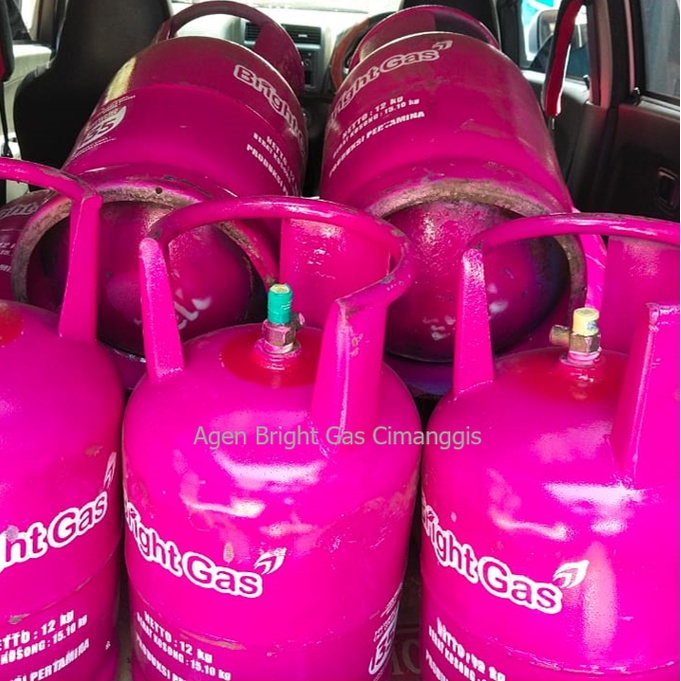 Jual TABUNG BRIGHT GAS 12 KG PLUS ISI PINK | Shopee Indonesia