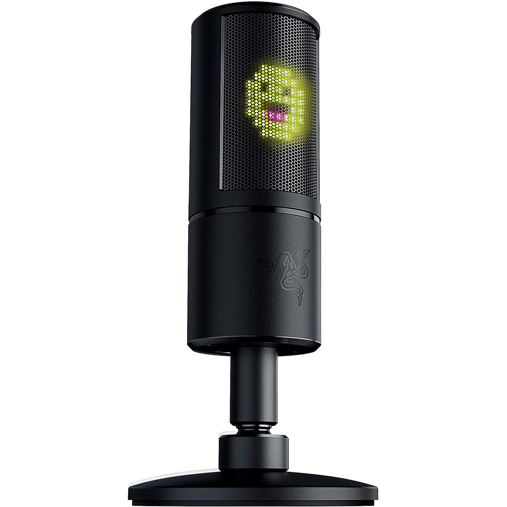 Razer Seiren Emote Streaming Microphone 8 bit Emoticon LED Display Stream  Reactive Emoticons Hypercardioid Condenser Mic - AliExpress