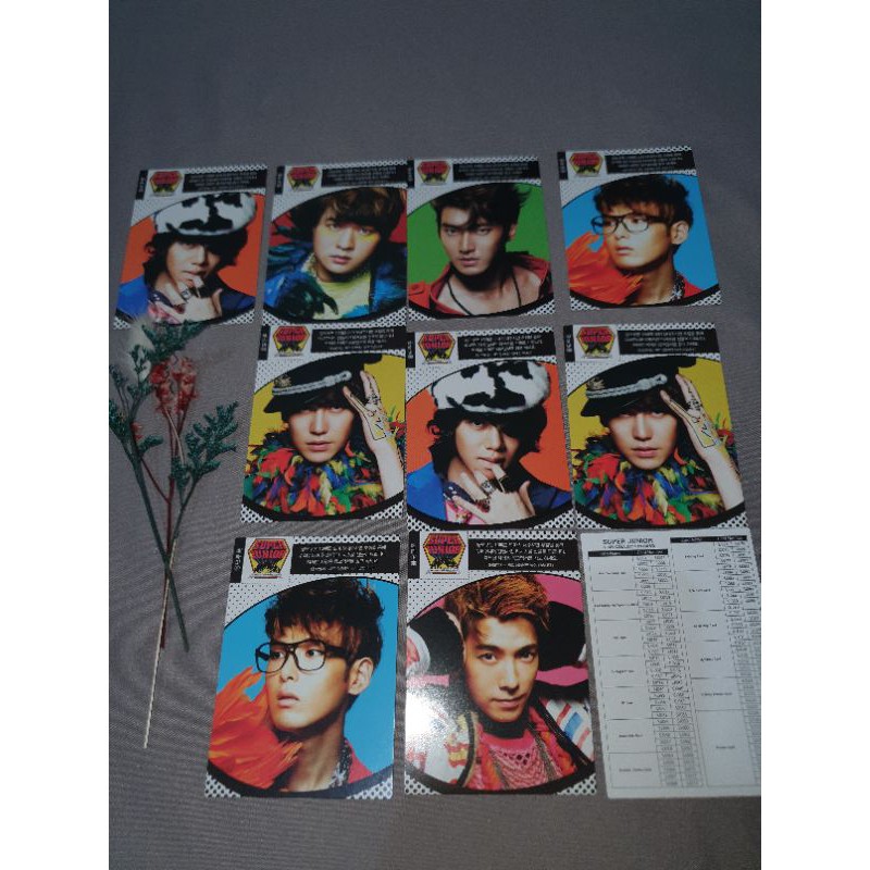 Jual OFFICIAL SUPER JUNIOR STAR COLLECTION CARD | Shopee Indonesia