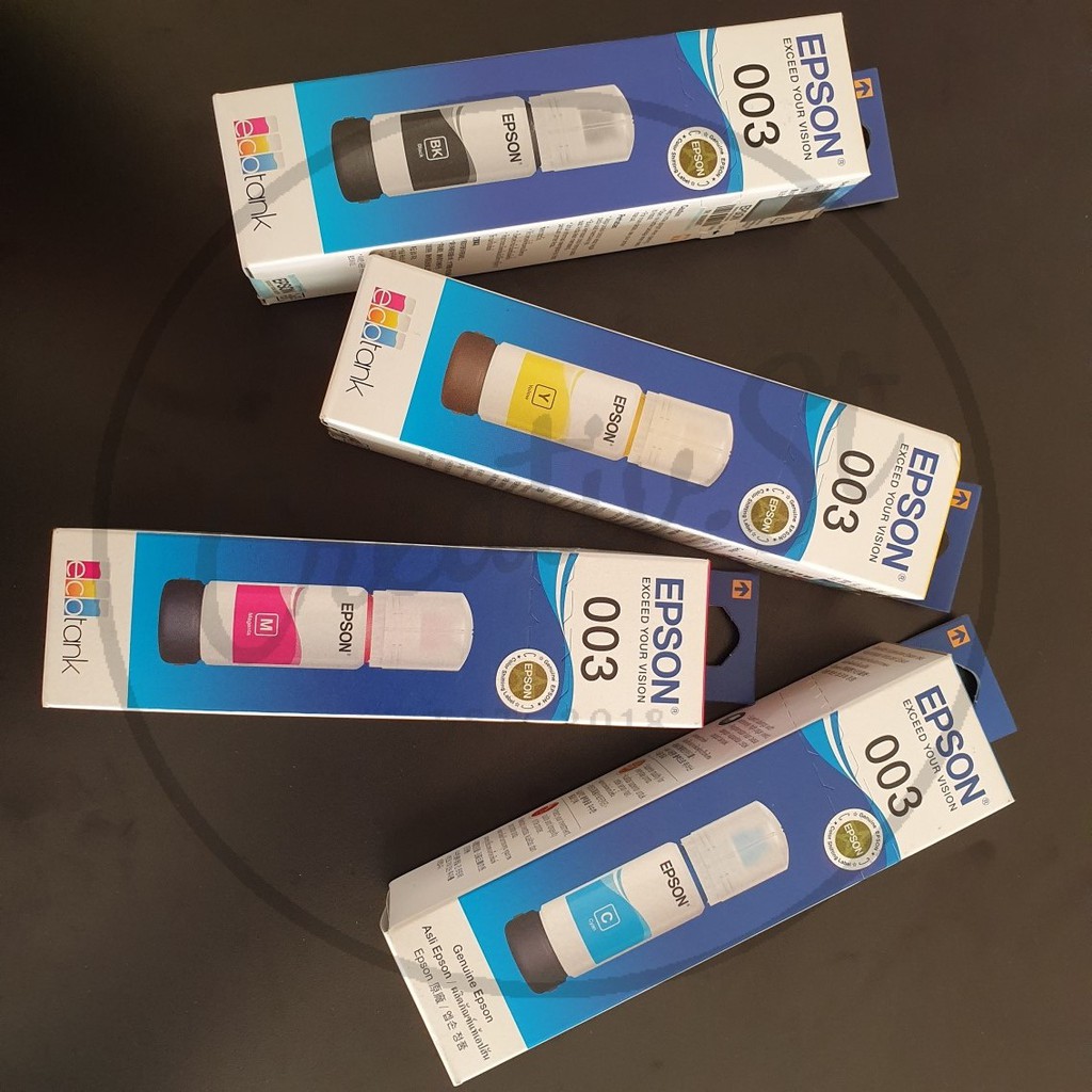 Jual Epson Tinta Printer 003 Hitam Biru Merah | Shopee Indonesia
