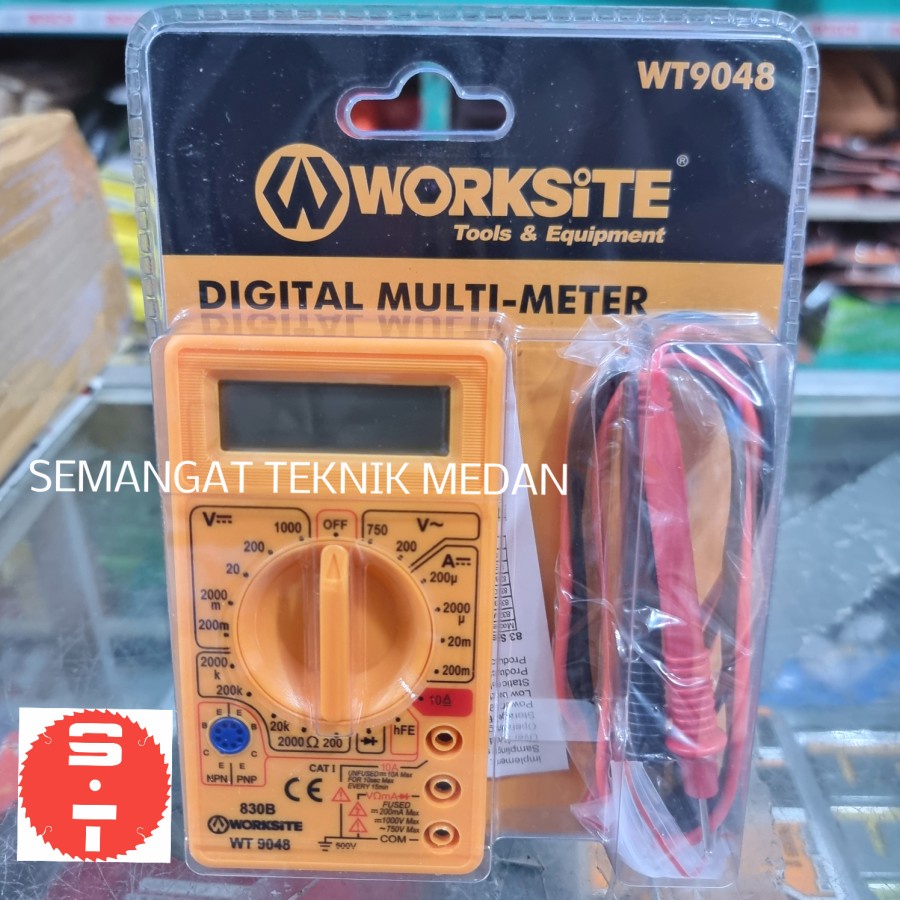 Jual Digital Multi Meter Multimeter Multitester Lcd Display Worksite 