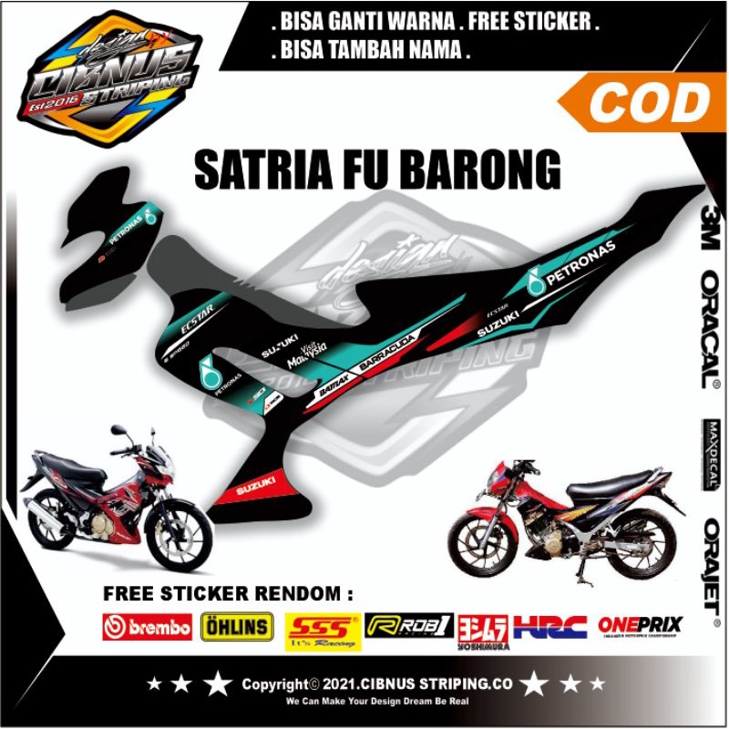 Jual STRIPING CUSTOM SATRIA FU 150 PETRONAS(BARONG/OLD) | Shopee Indonesia