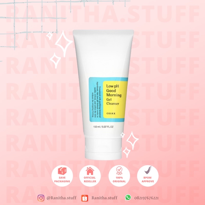 Jual COSRX LOW PH GENTLE GEL CLEANSER GOOD MORNING FACE WASH Shopee