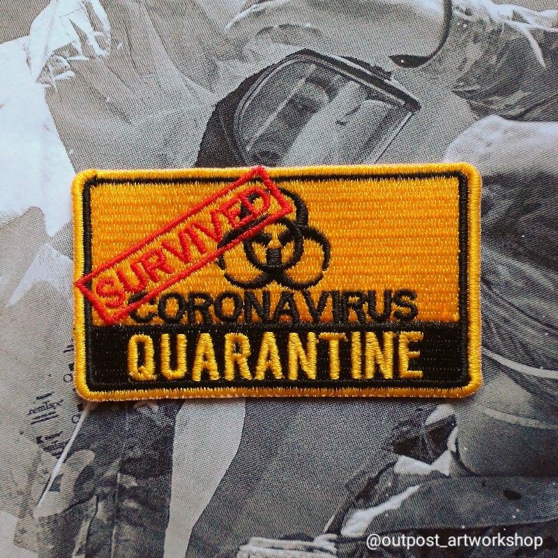 Jual Patch Survived Corona Virus Quarantine Emblem Bordir | Shopee ...