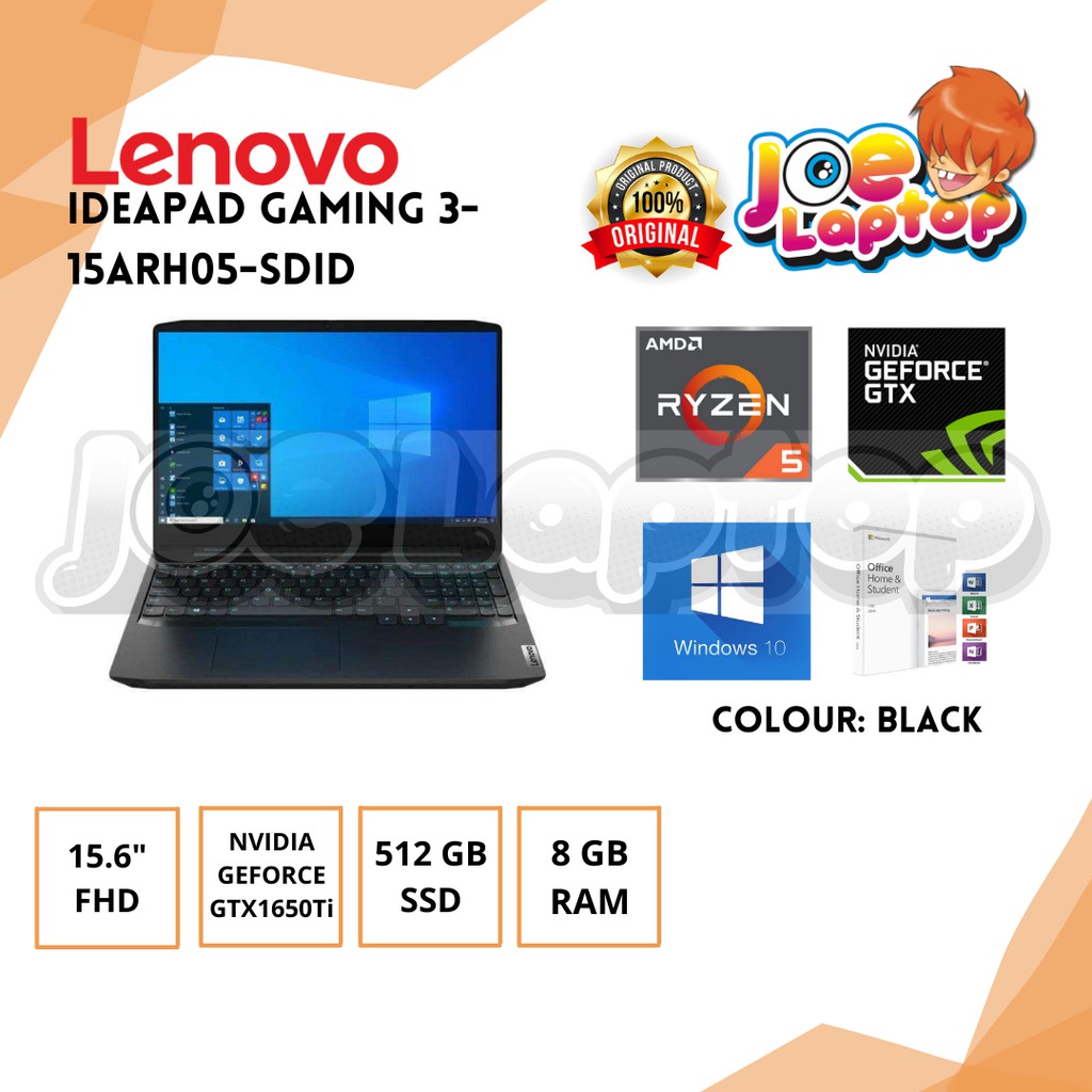 Jual Lenovo Ideapad Gaming 3 15arh05 Sdid Black Ryzen 5 4600h Win10 Shopee Indonesia 5286