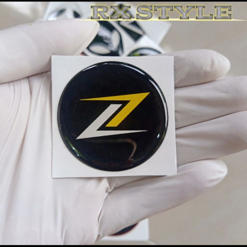 Jual Stiker timbul logo Zelioni bulat sticker emblem resin lentur ...