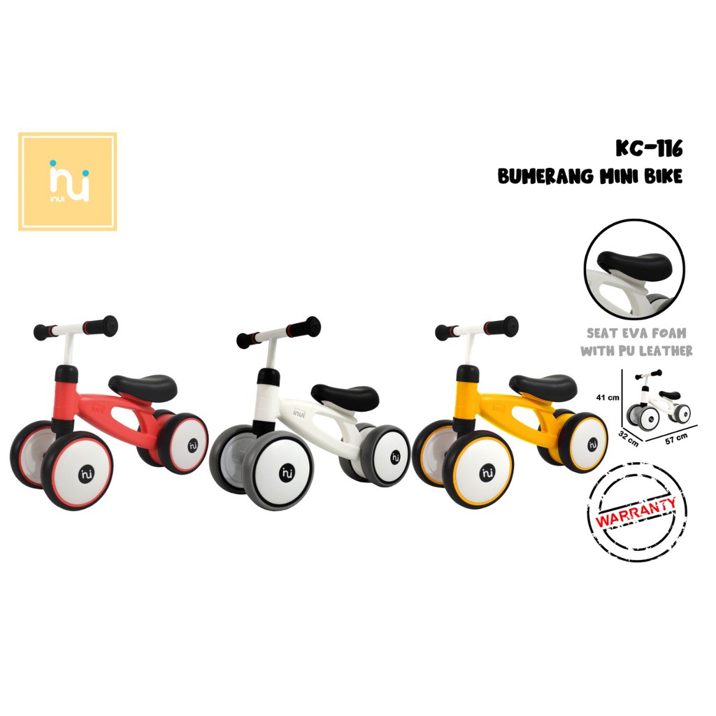 Jual Sepeda Ride On Inui Bumerang Mini Bike KC116 Shopee Indonesia