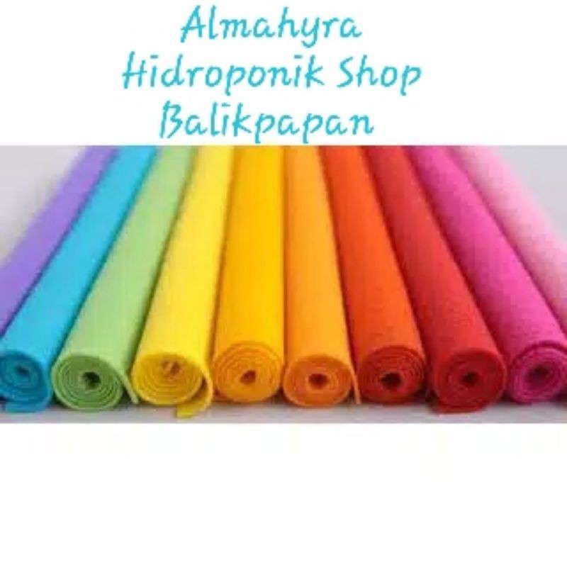 Jual Kain Flanel Planel Hidroponik ukuran 100 x 90 cm, Ready Warna