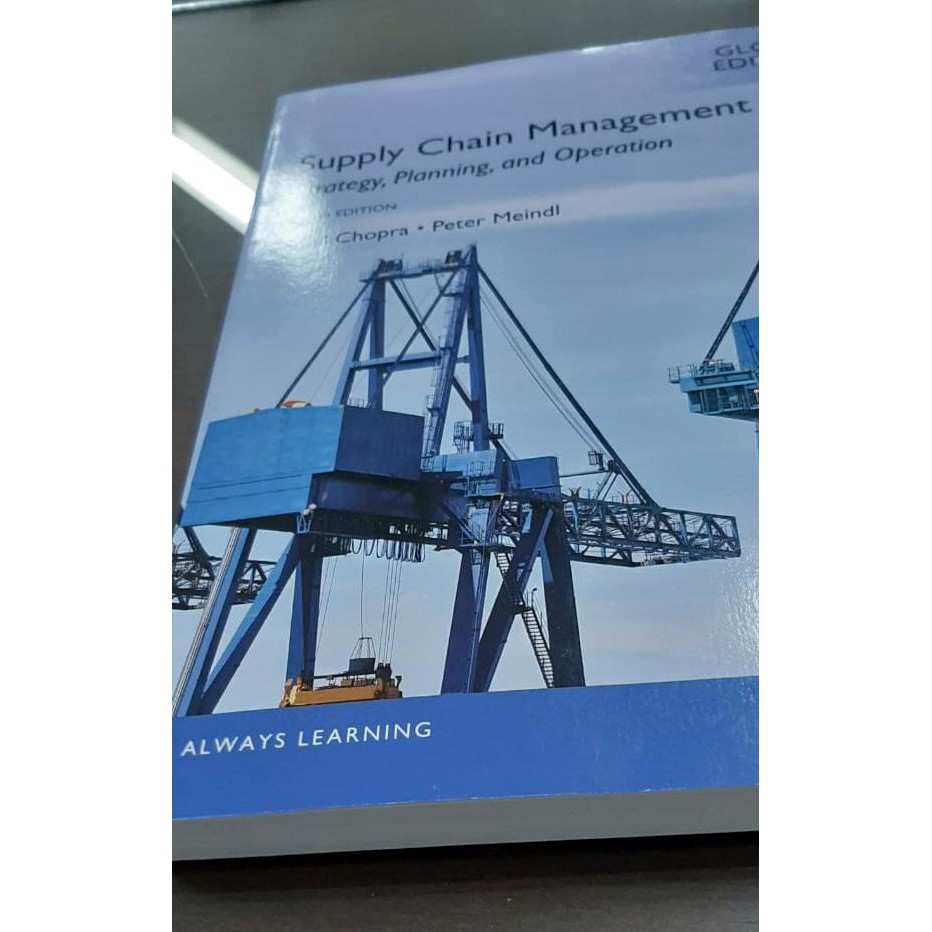 Jual Supply Chain Management 6ed by Sunil Chopra (2016) - ORIGINAL BOOK ...