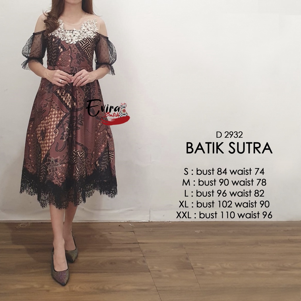 Dress batik sutra sale