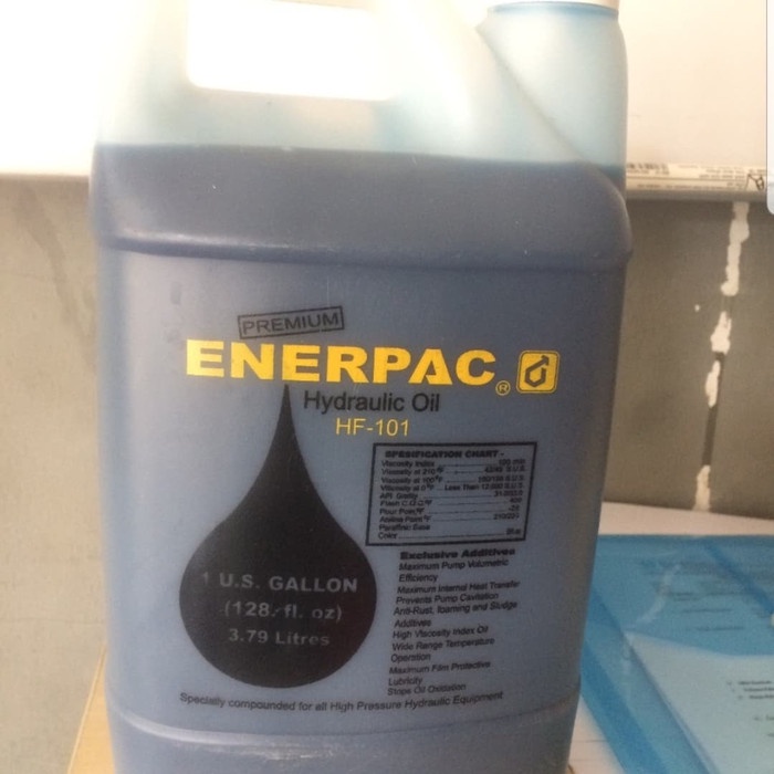 Jual OLI ENERPAC HYDRAULIC OIL HF-101 / HF101 (3.79LT) / HF 101 3.79LT ...