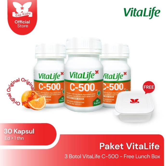 Jual Promo Paket Vitalife Ekstrak Vitamin C Kapsul Triple Pack