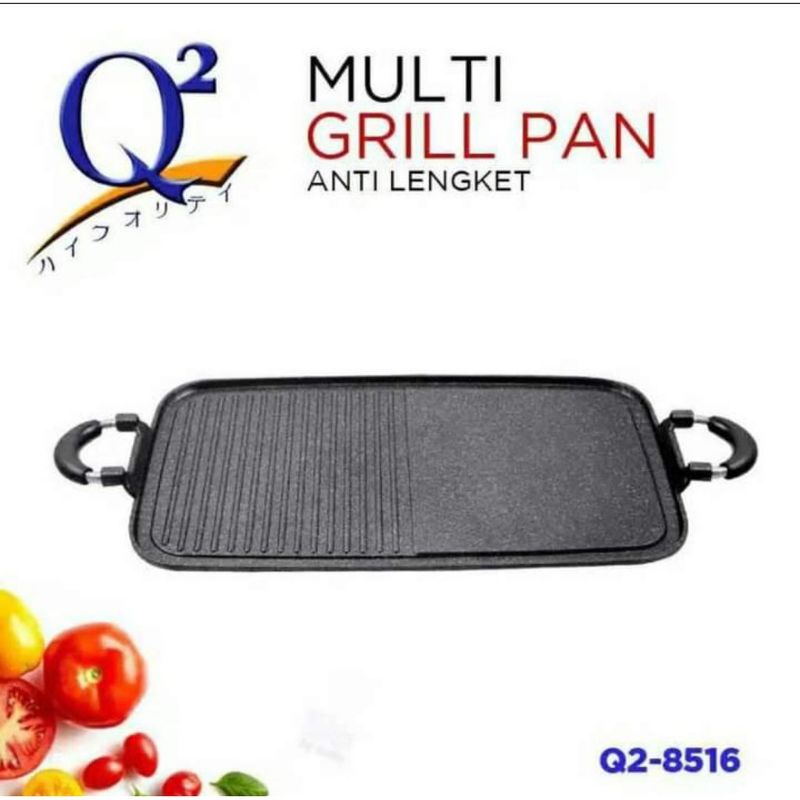 Jual Suggo Grill Pan Teflon 2 In 1/ Q2 multi Grill BBQ pan Shopee
