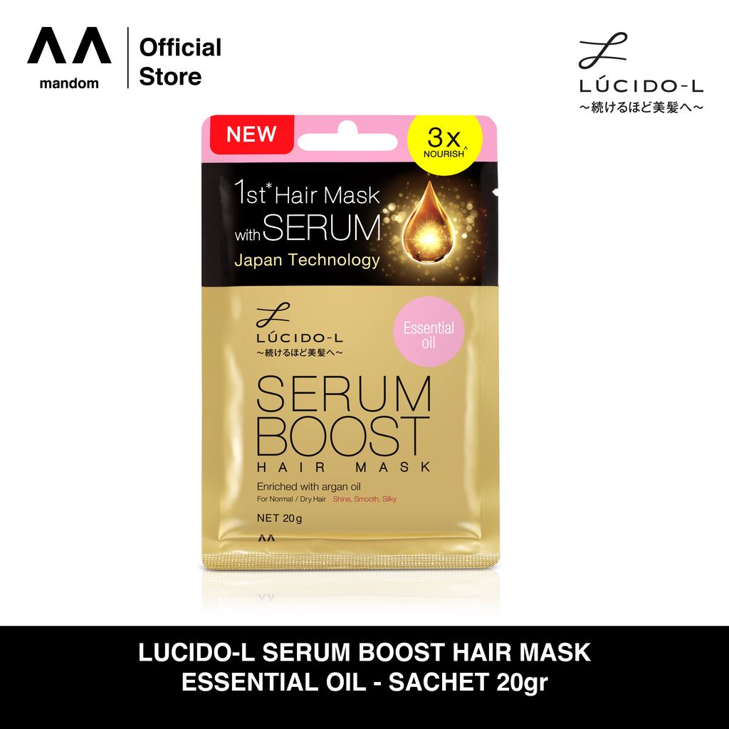 Jual LUCIDOL Serum Boost Hair Mask Essential Oil 20gr (Sachet