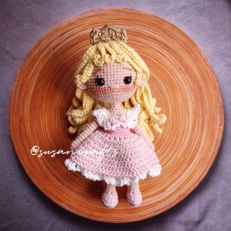 Jual Boneka Rajut Amigurumi Princess Disney Aurora | Shopee Indonesia
