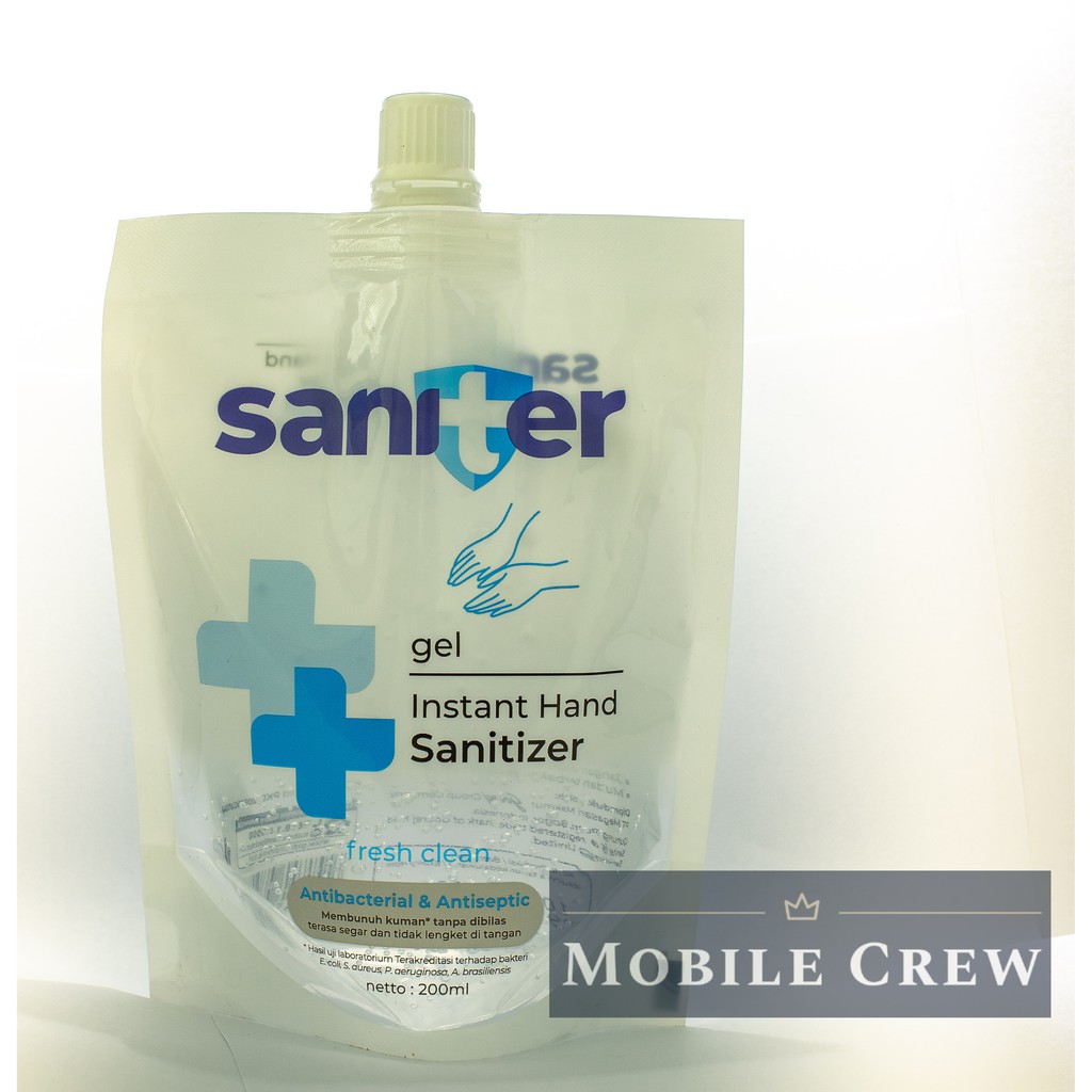 Jual Saniter Gel (Pouch) Instant Hand Sanitizer Antibacterial ...