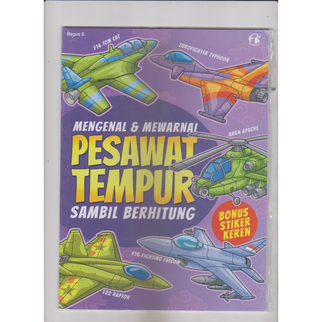 Jual BUKU MENGENAL & MEWARNAI PESAWAT TEMPUR | Shopee Indonesia