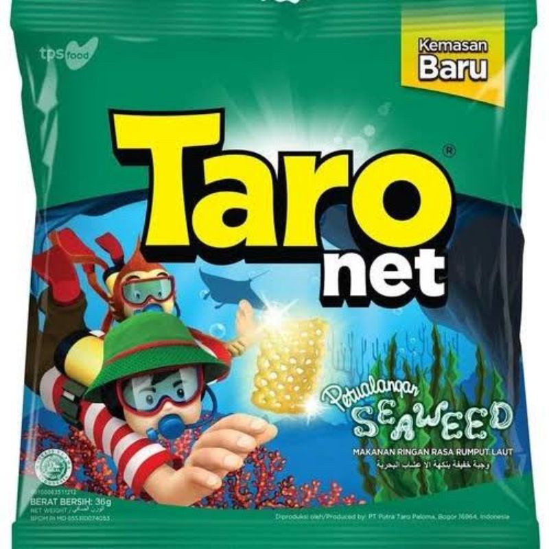 Jual Taro Net Seaweed | Makanan Ringan Rasa Rumput Laut | Shopee Indonesia