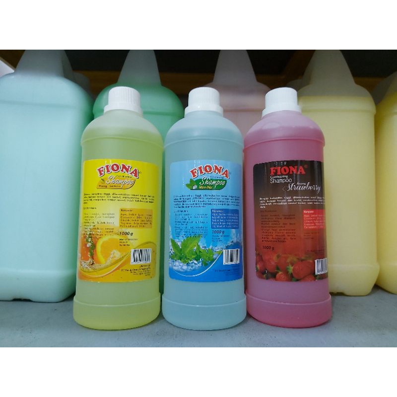 Jual SHAMPO SHAMPOO SAMPO RAMBUT HAIR SALON 1 LITER FIONA ORIGINAL ...