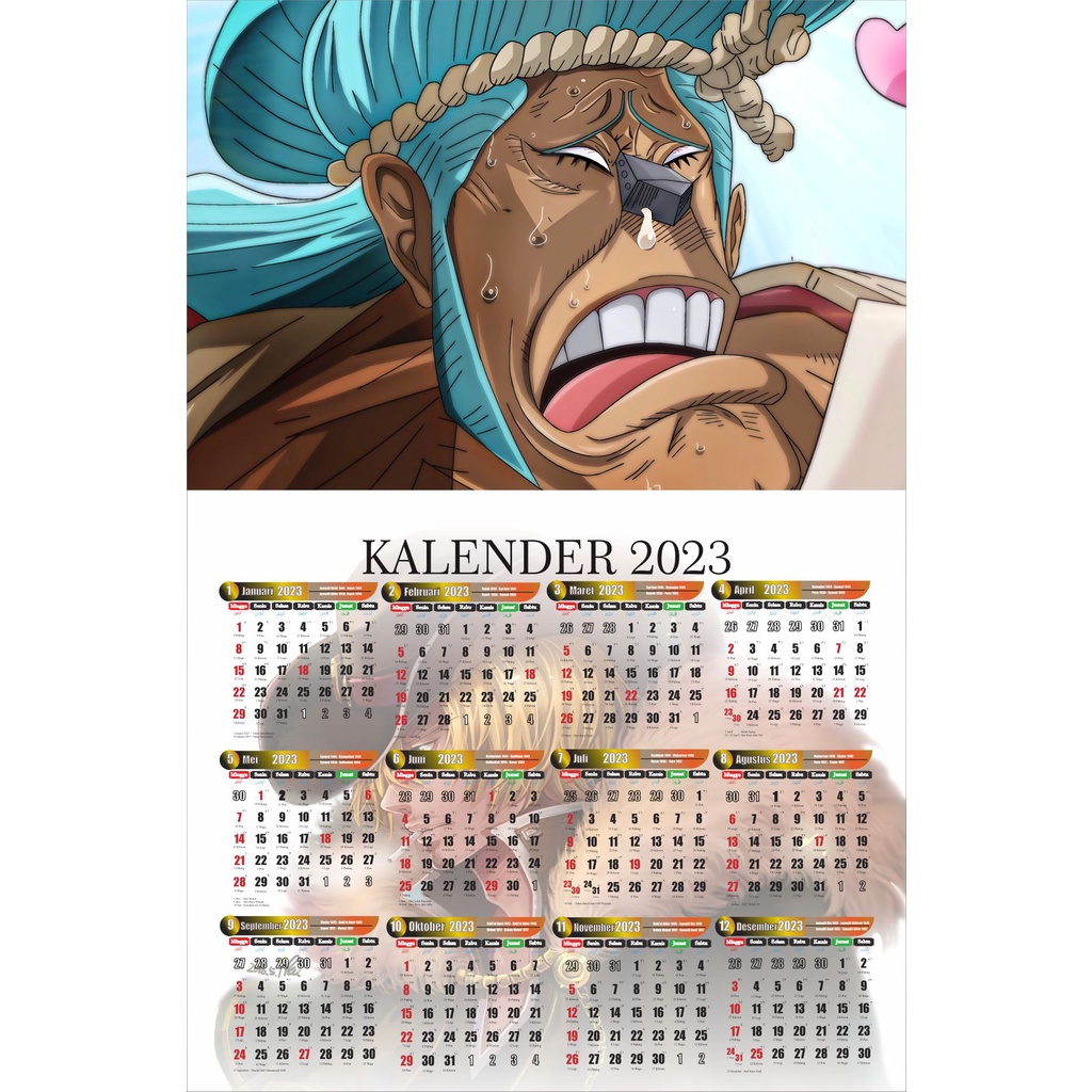 Jual Cetak KALENDER ANIME [ ONE PIECE ] kalender poster kalender