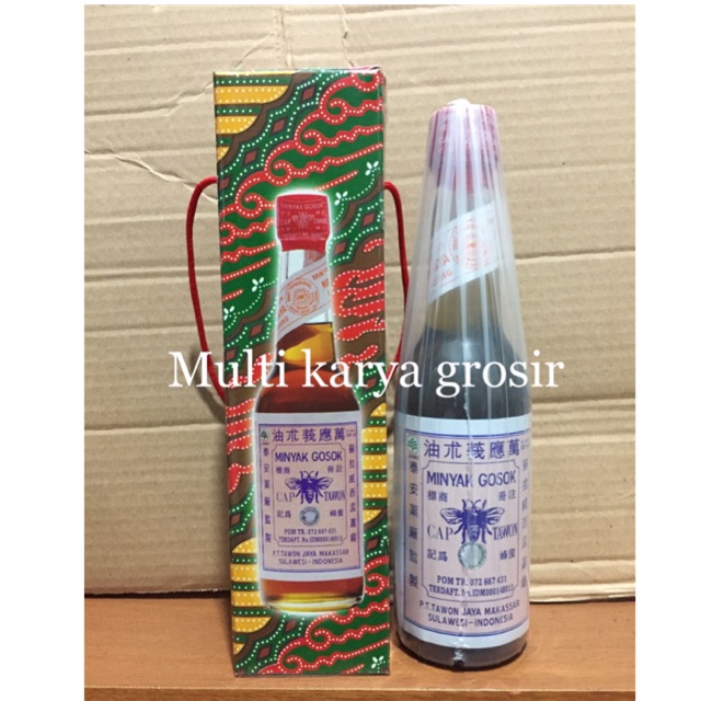 Jual Minyak Gosok Cap Tawon Asli Makassar Ukuran 330 Ml Tutup Merah ...