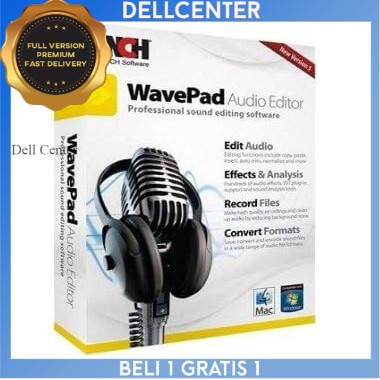 Jual NCH WavePad 10 Pro Audio Editing - Aplikasi Effects+Rekam & Edit ...