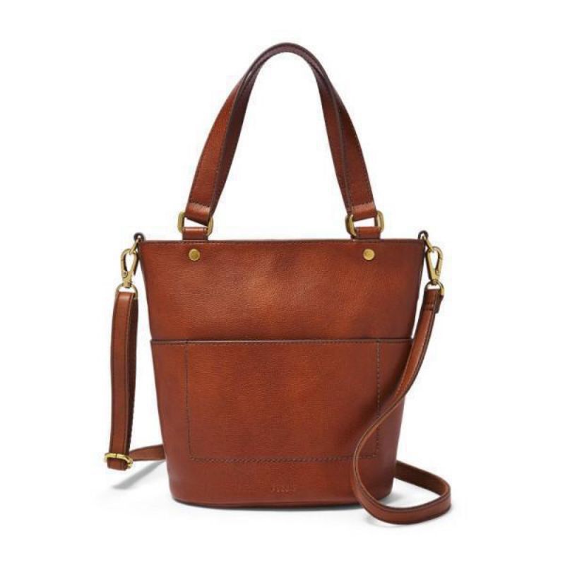 Jual Amelia Bucket Bag Brandy Brown Shopee Indonesia