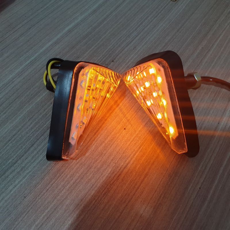 Jual Sen Tempel Segitiga Ninja LED Sen Tempel Fairing Ninja CB150 ...